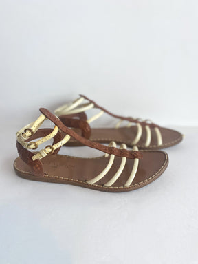 Louis Vuitton Leather Gladiator Sandals Sides