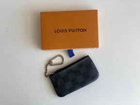 Louis Vuitton Key Pouch New With Box Damier Graphite
