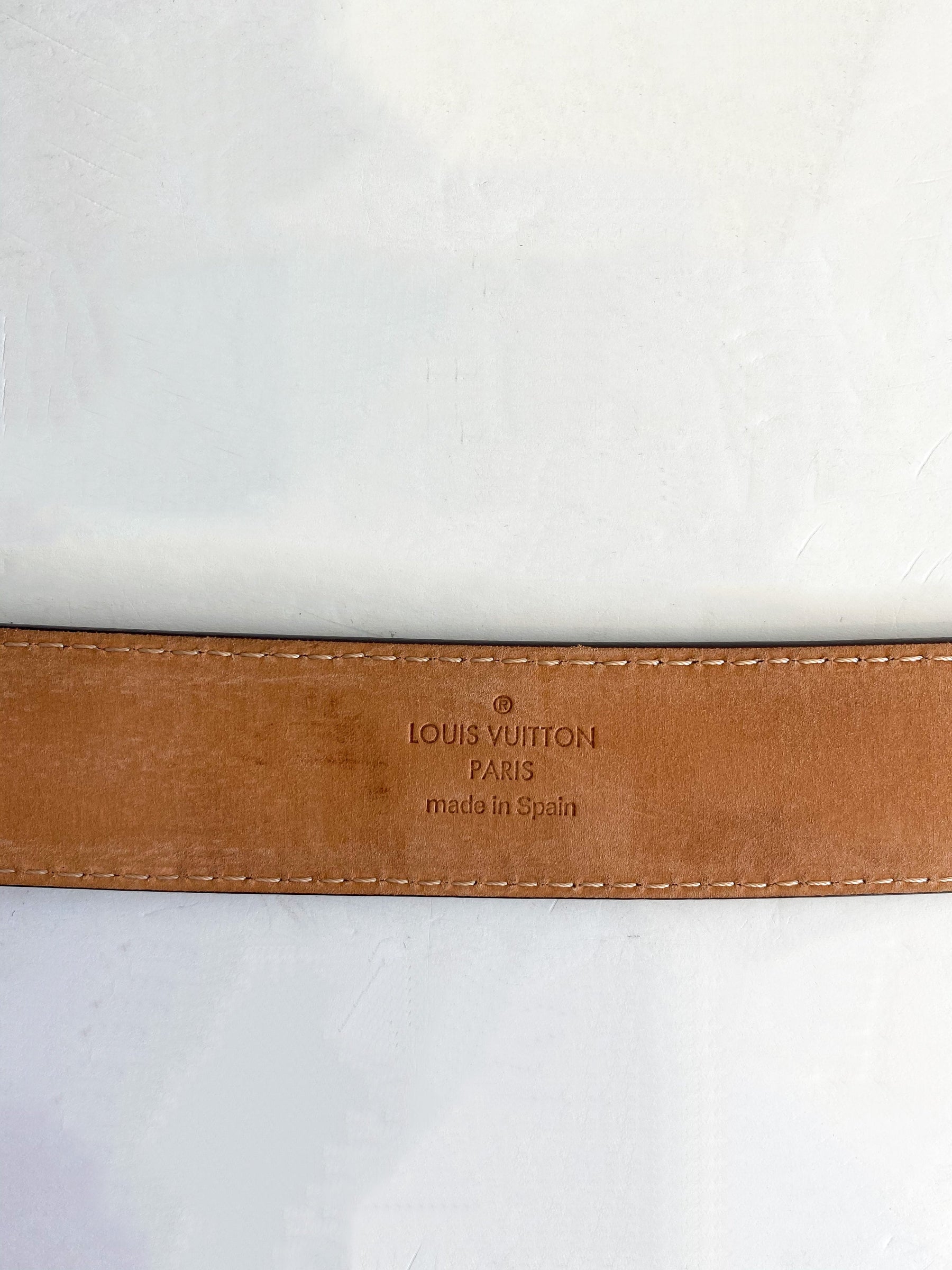 Louis Vuitton Monogram Belt with Box Inside Logo