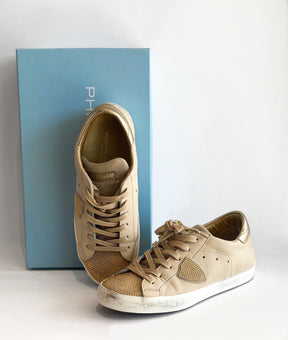 Philippe Model Leather Studded Sneakers with box