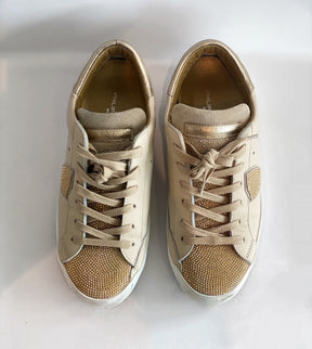 Philippe Model Leather Studded Sneakers top