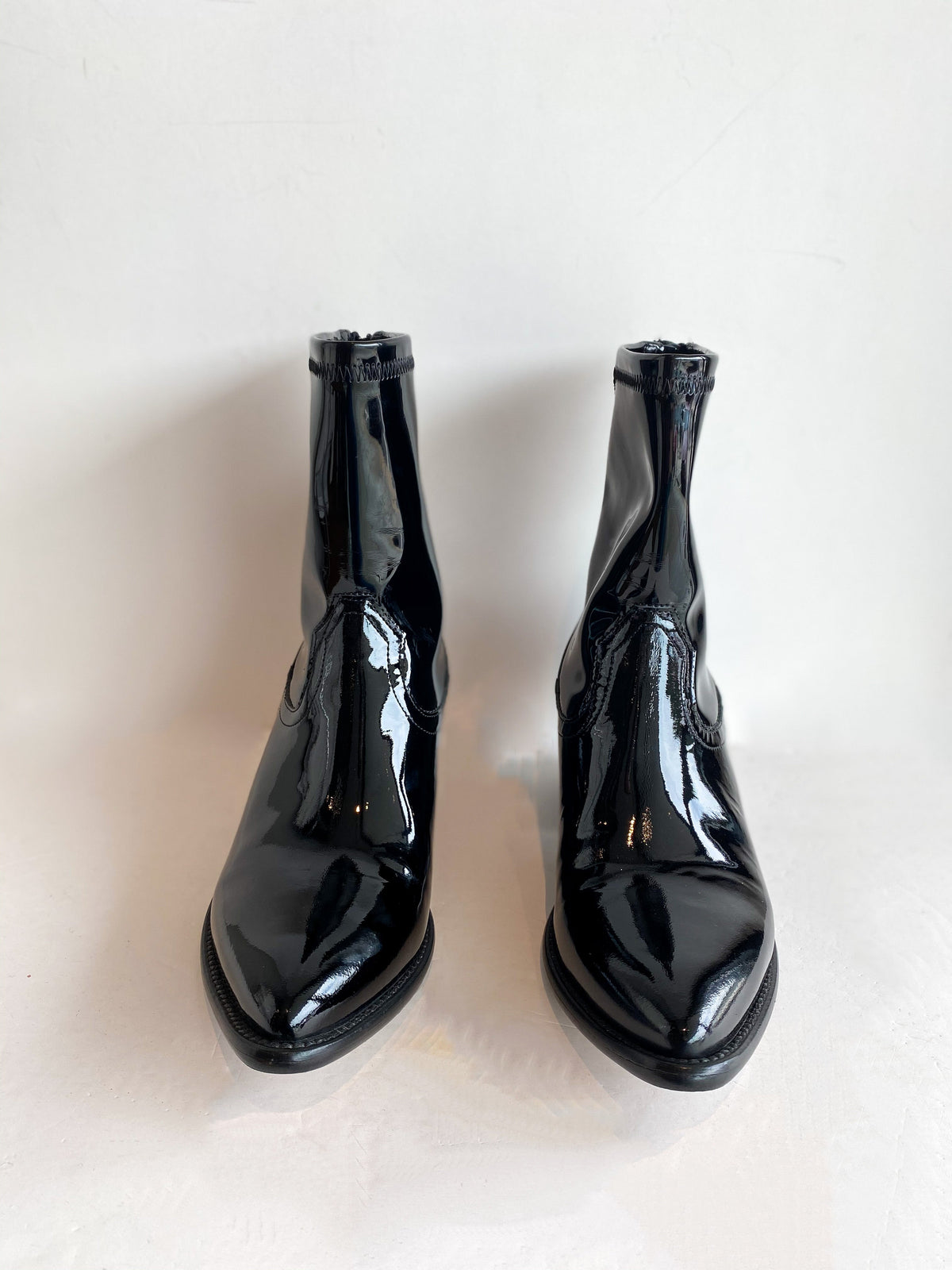 RtA Patent Boots Black