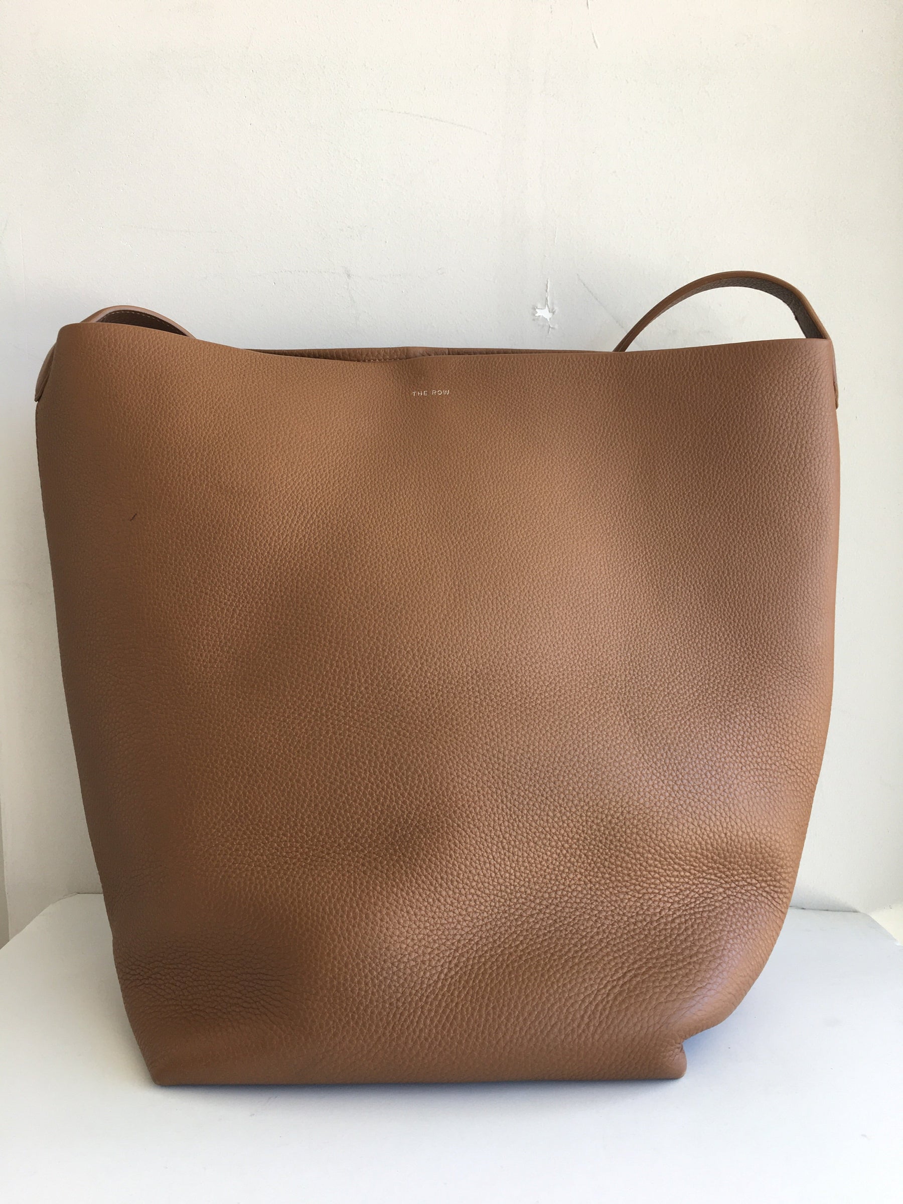 The Row Brown Calfskin Leather Park Tote