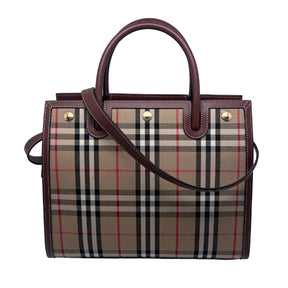 Burberry Vintage Check Title Handle Bag front