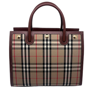 Burberry Vintage Check Title Handle Bag back