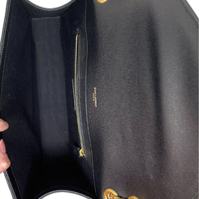 Saint Laurent Quilted Leather Large Envelope Shoulder Bag