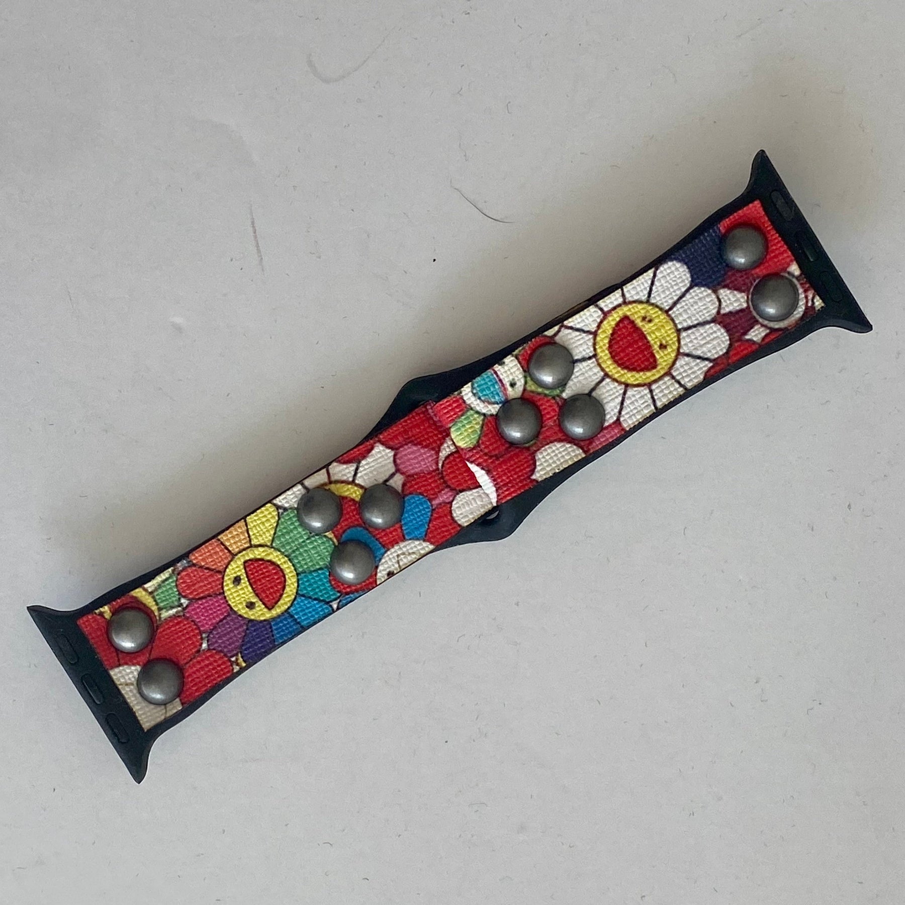 Apple Watch Band Floral Smiley Face LV