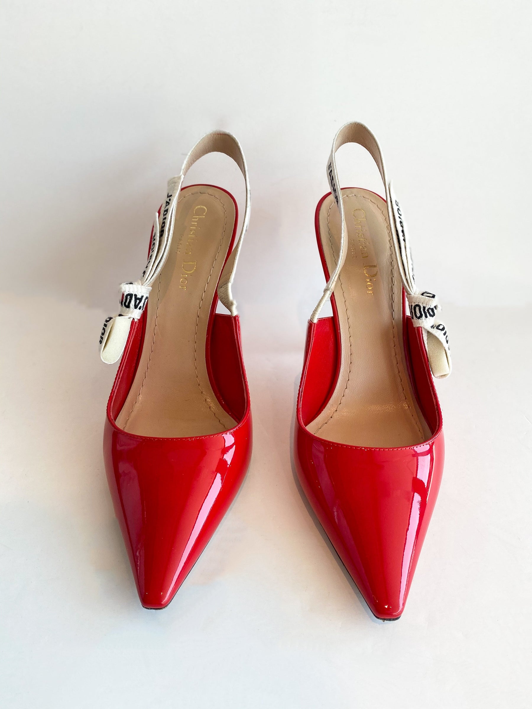 Dior J'Adior Heels Red Front of Heels