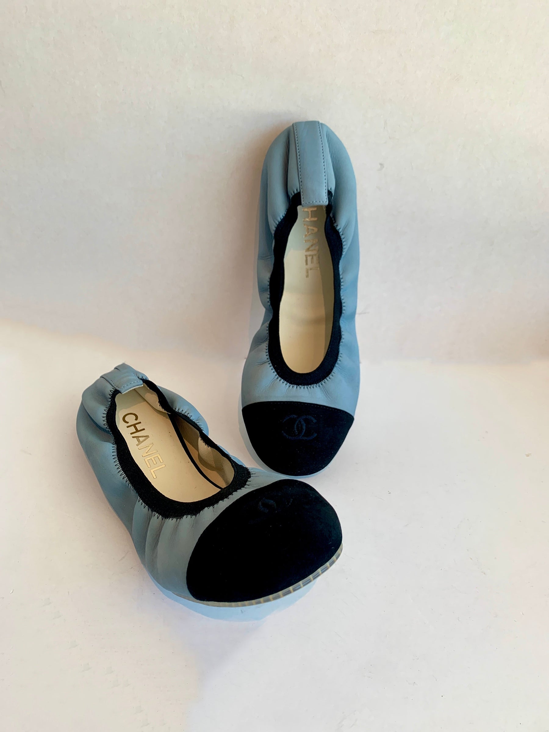 Chanel stretch spirit flats Clearance