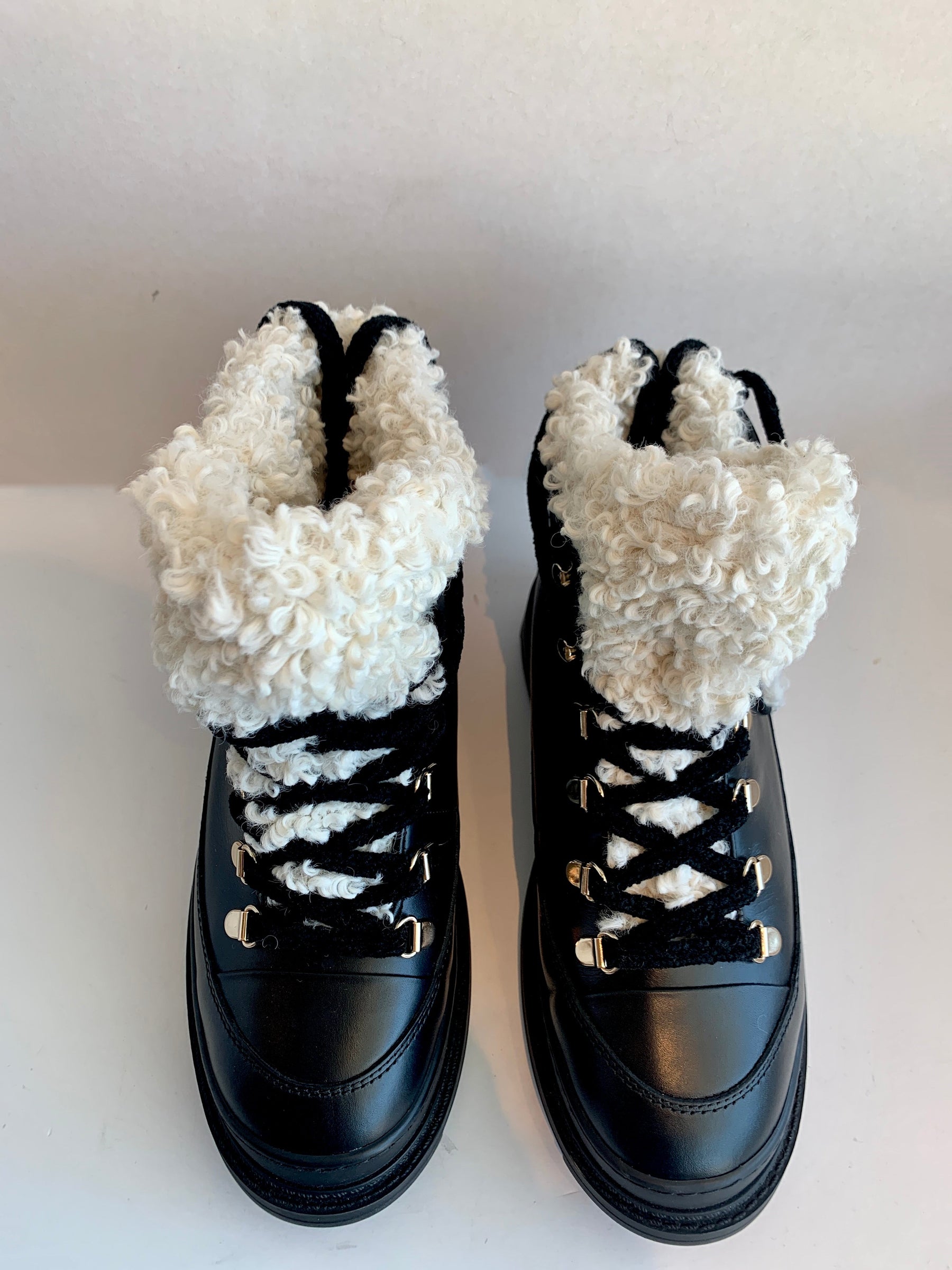Chanel Sherpa Boots
