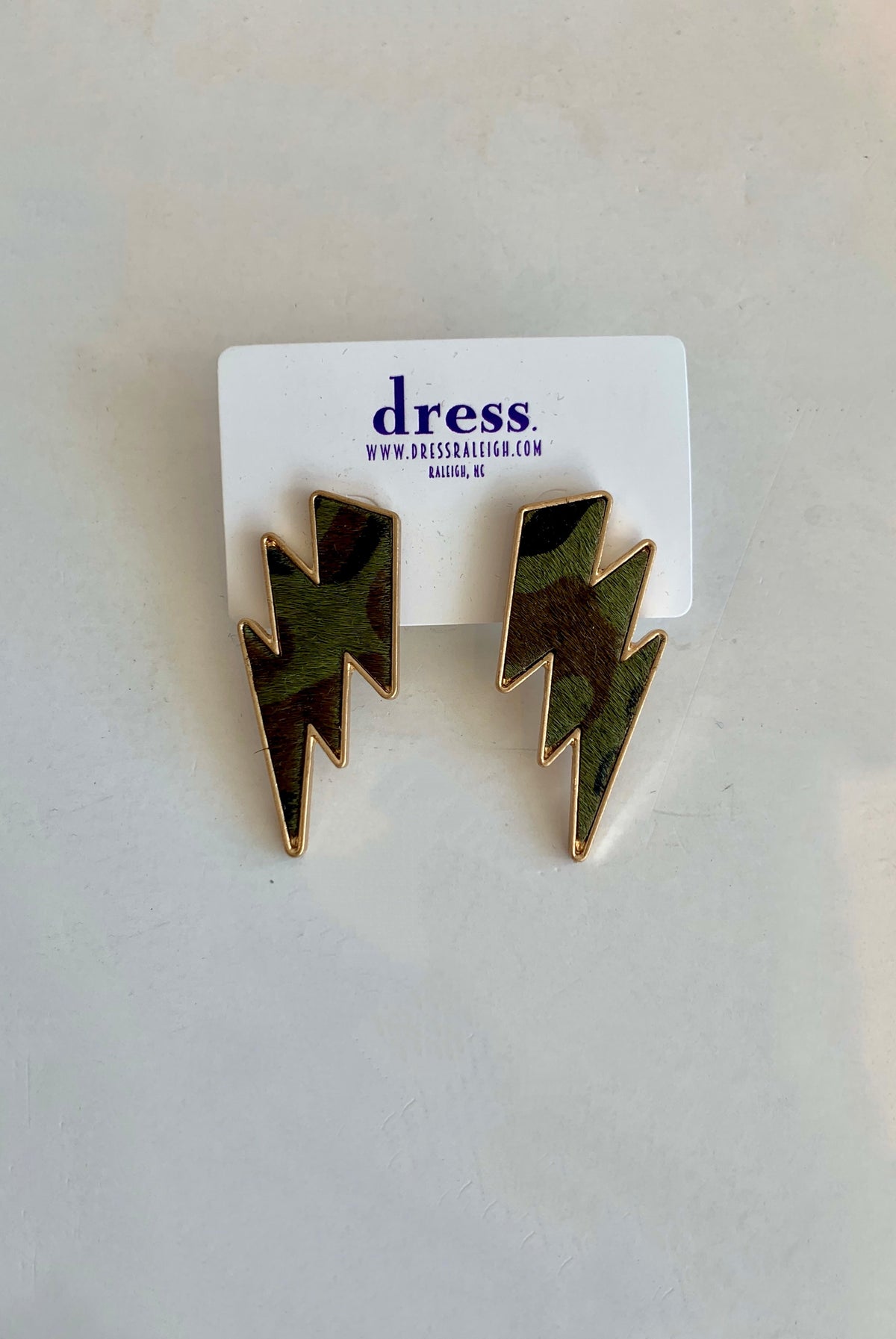 lightning bolt thread earrings