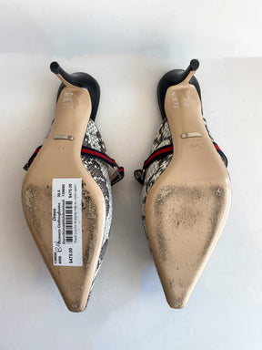 Gucci Snakeskin Heels Bottom of Shoes