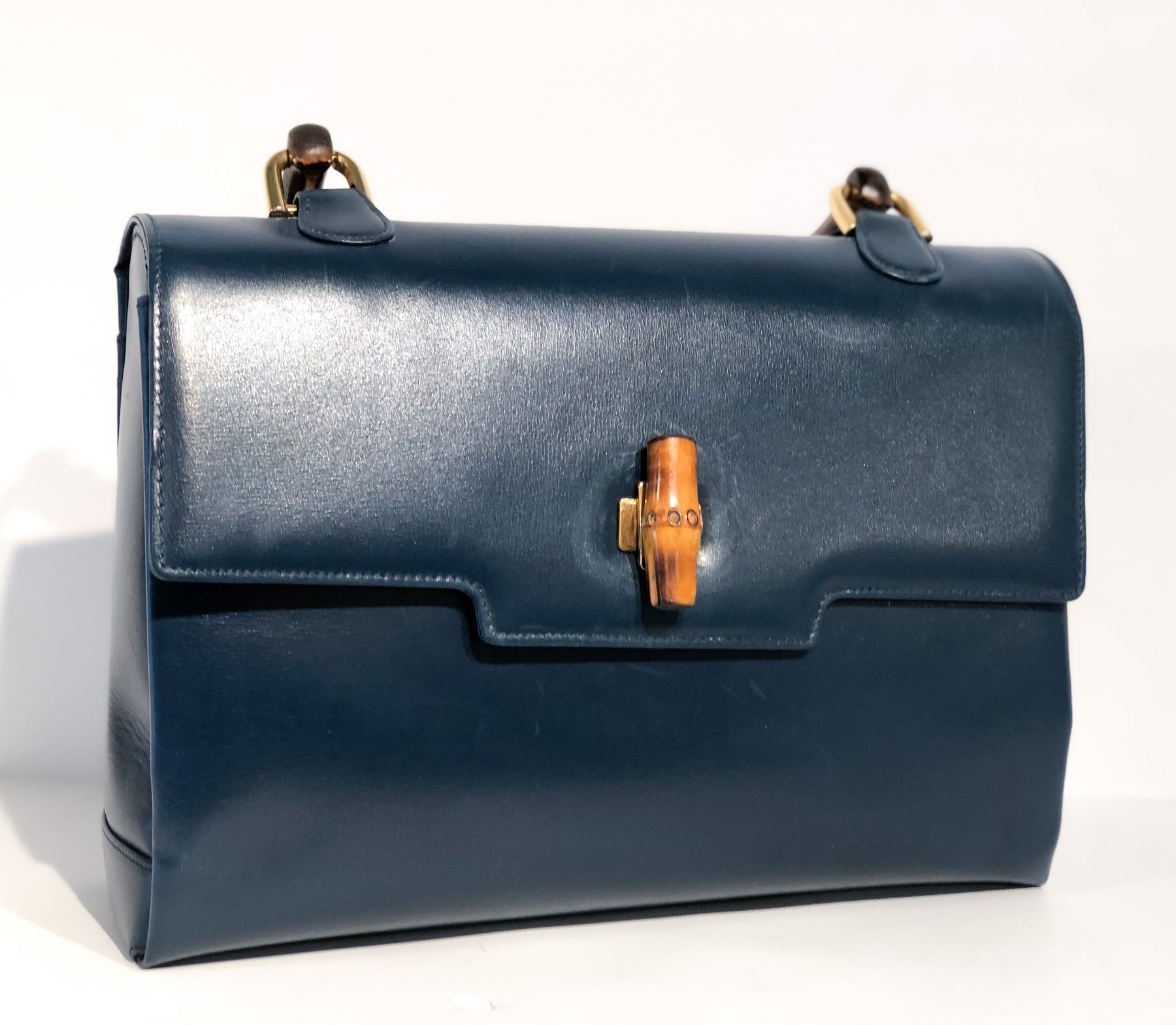 Gucci Blue Vintage Handbag
