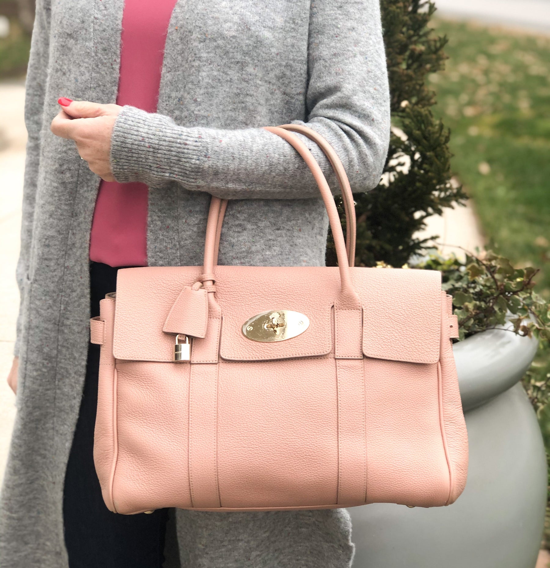Mulberry Bayswater Nude Tote Bag