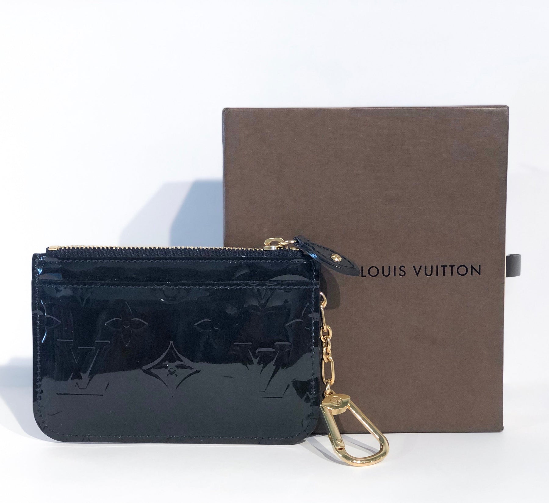 Louis Vuitton Vernis Navy Key Pouch
