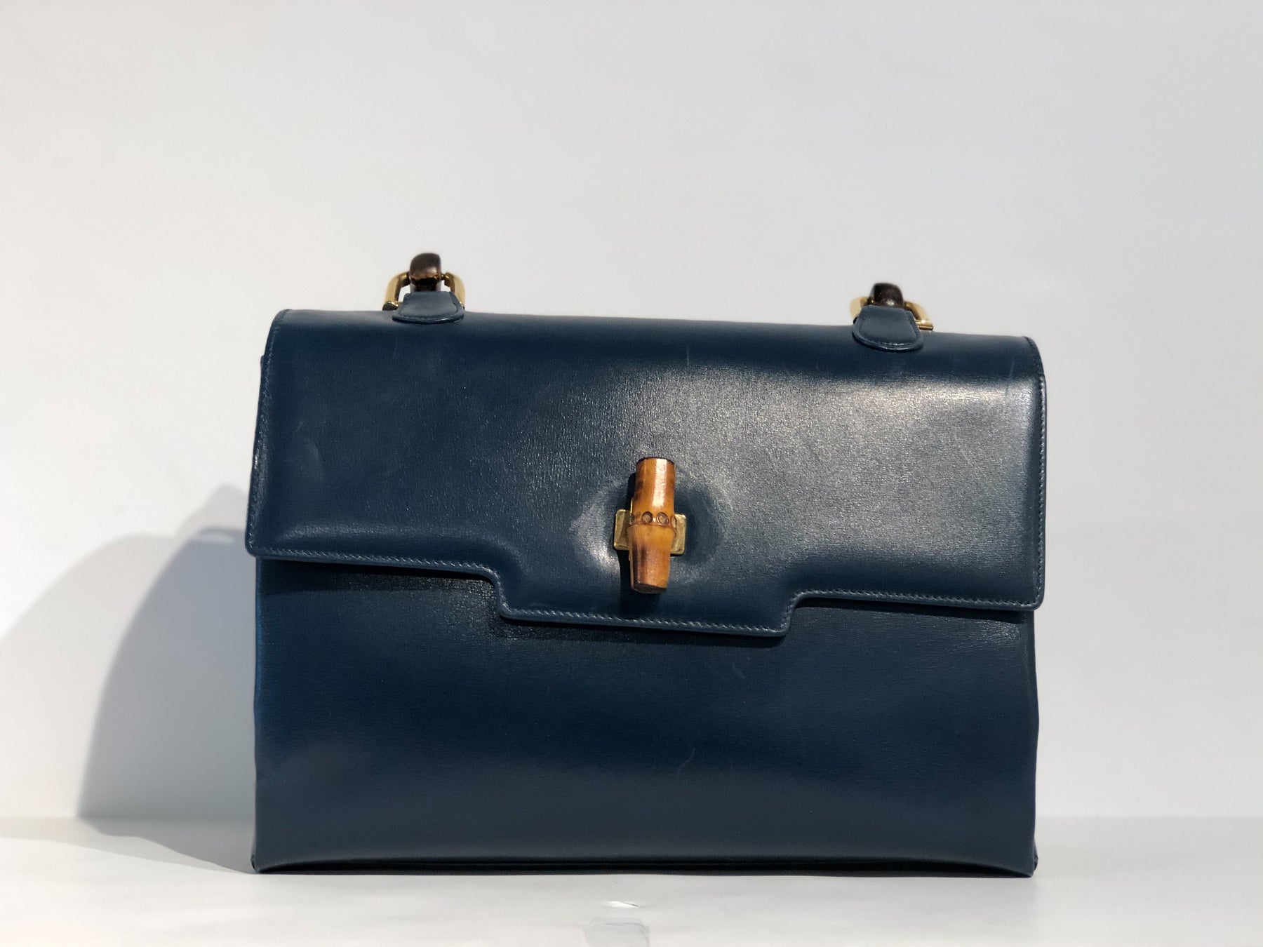 Gucci Blue Vintage Handbag