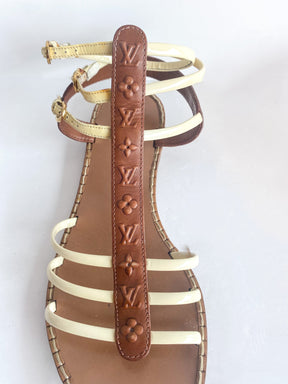 Louis Vuitton Leather Gladiator Sandals