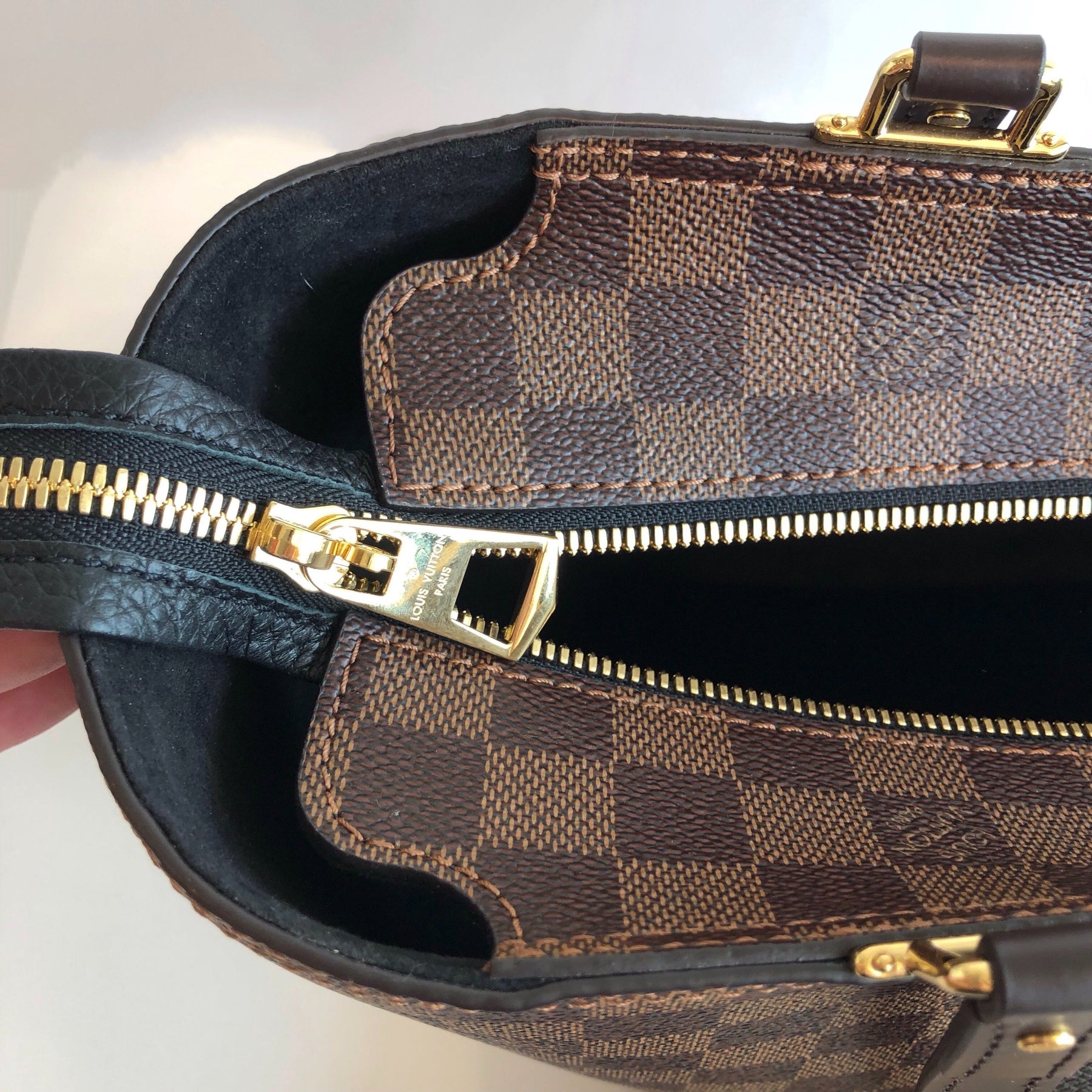 Louis Vuitton Damier Ebene Jersey Bag - Dress Raleigh Consignment