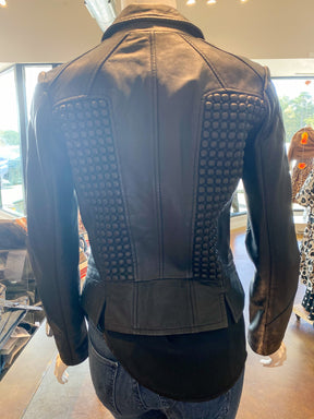 MLV Leather Biker Jacket Black