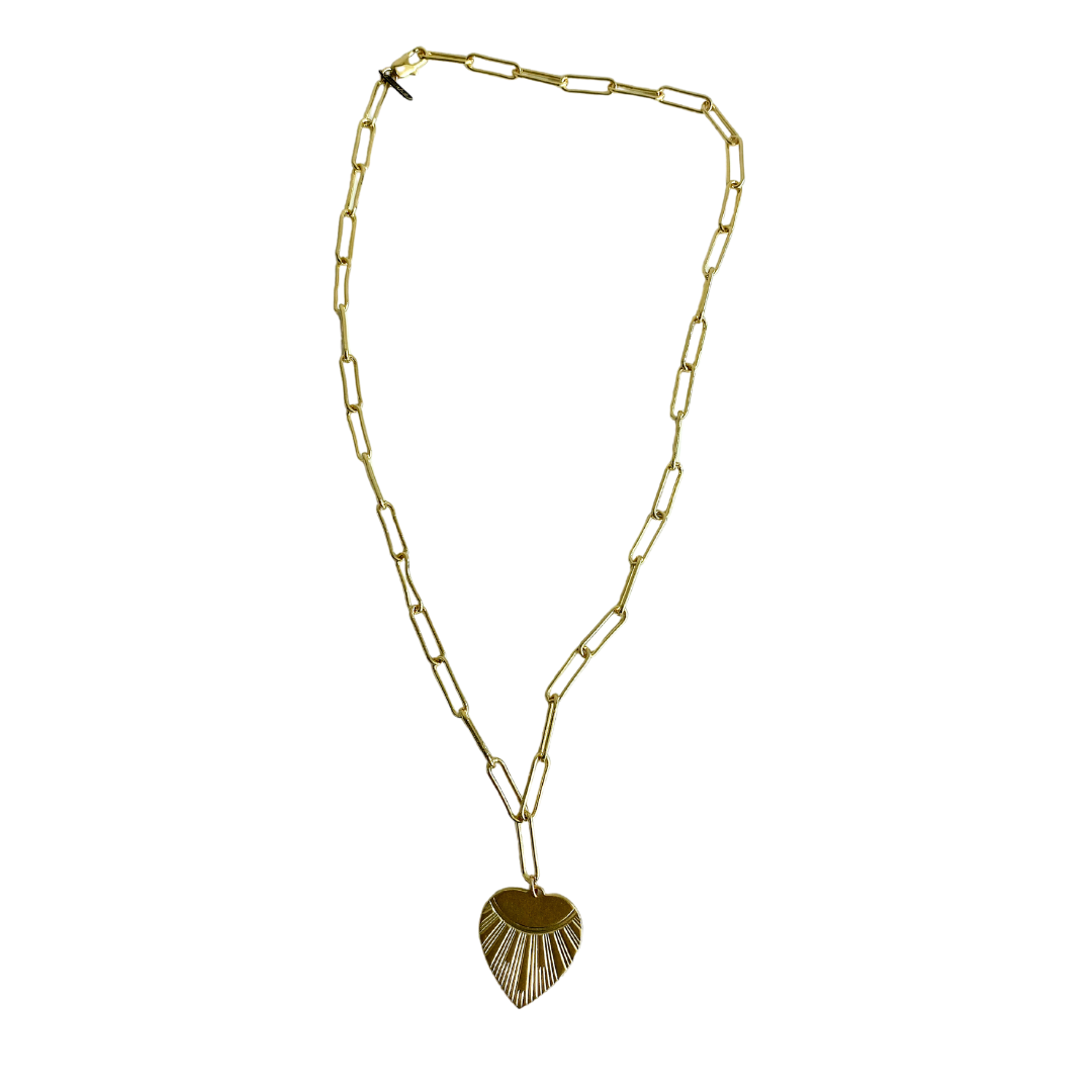 Farrah B Gold Heart Necklace