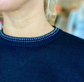 neck detail sweater